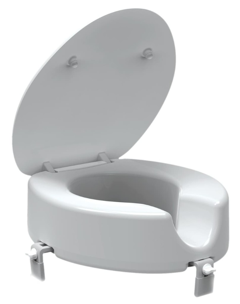 SIKO Zvýšené sedátko 12 cm na WC pro seniory, bílá INVALWCSED INVALWCSED