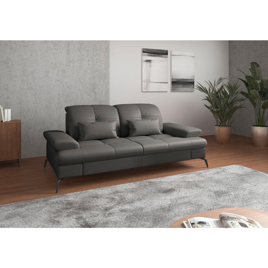 Sit & More 2,5SEDÁK, antracitová, pravá kůže 1