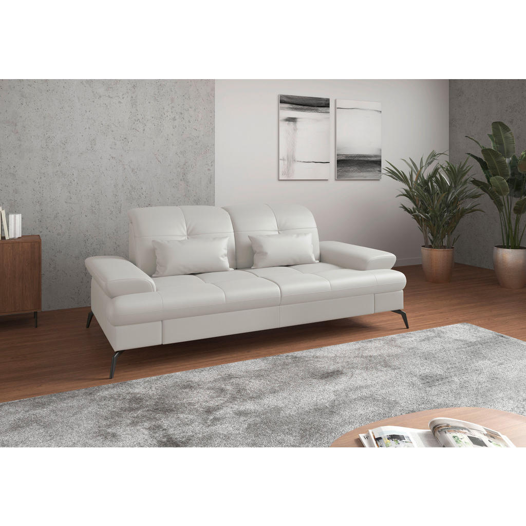 Sit & More 2,5SEDÁK, bílá, pravá kůže 1