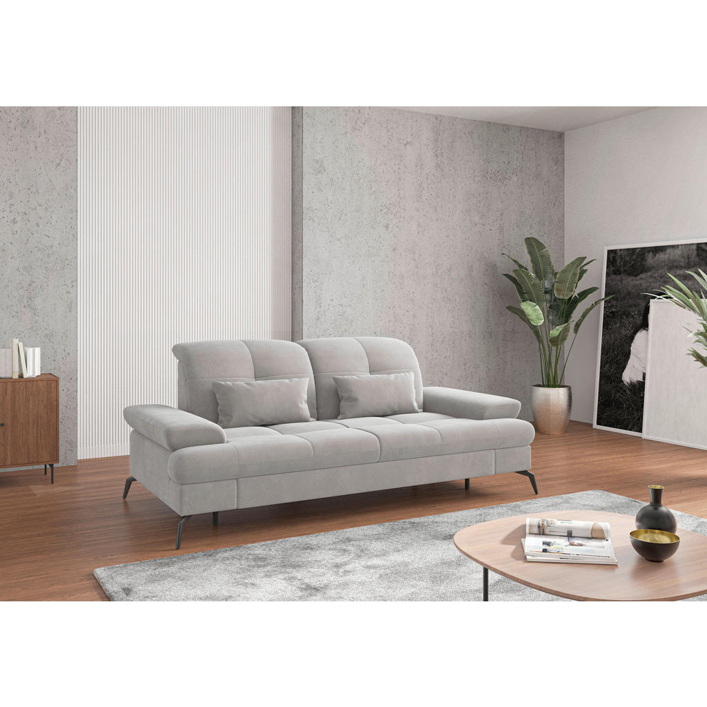 Sit & More 2,5SEDÁK, textil, barvy stříbra 2