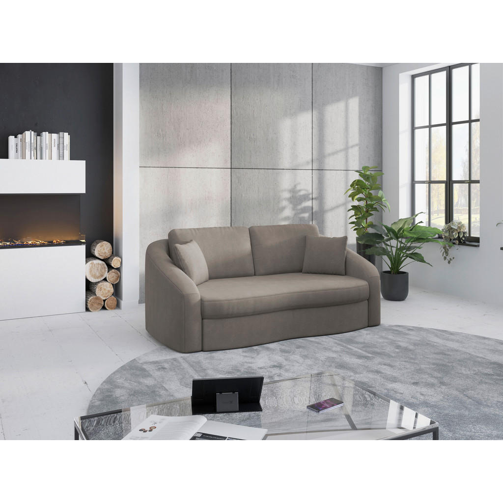 Sit & More 2,5SEDÁK, textil, hnědá