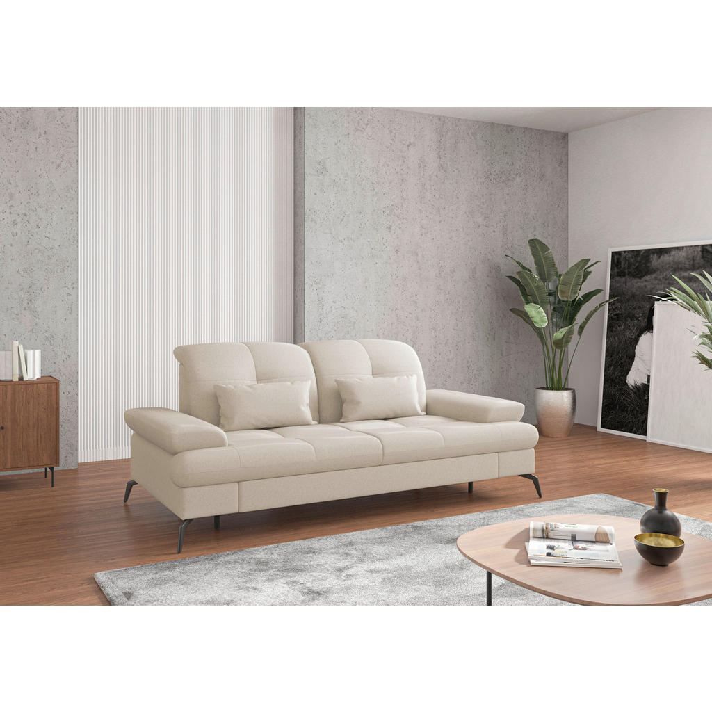 Sit & More 2,5SEDÁK, textil, krémová