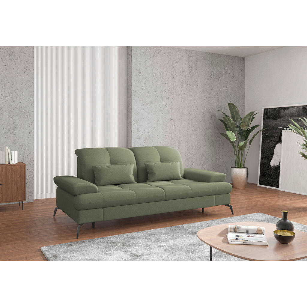 Sit & More 2,5SEDÁK, textil, olivově zelená 1