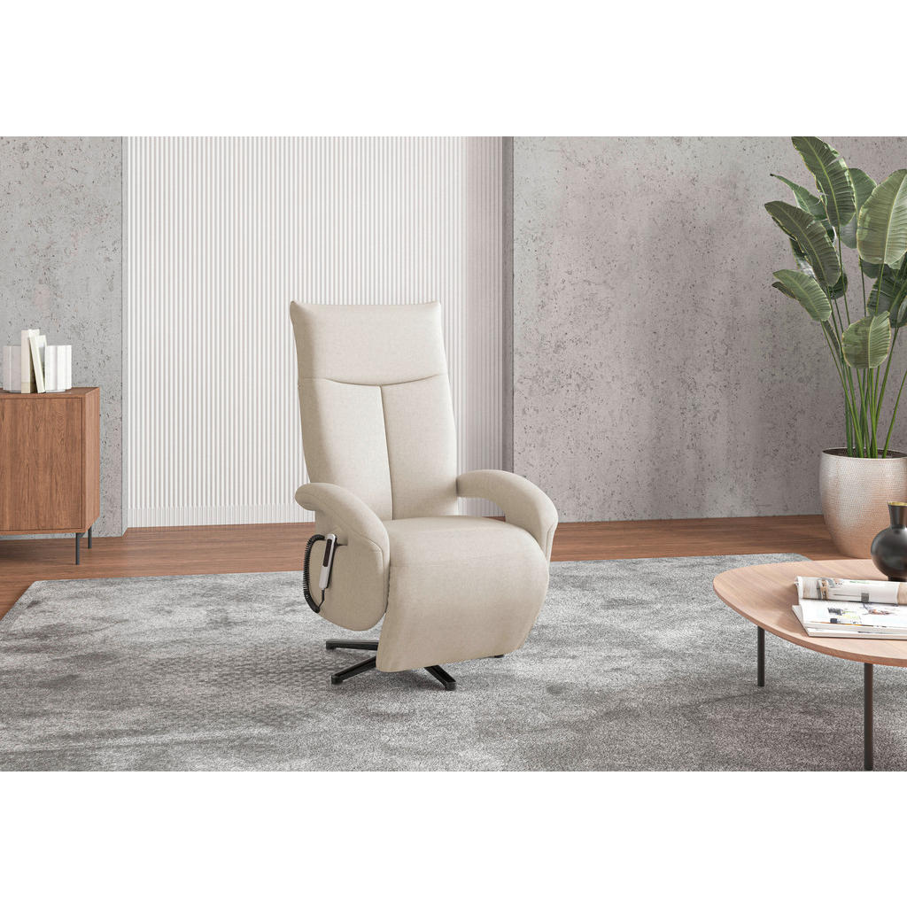 Sit & More KŘESLO, textil, krémová 1