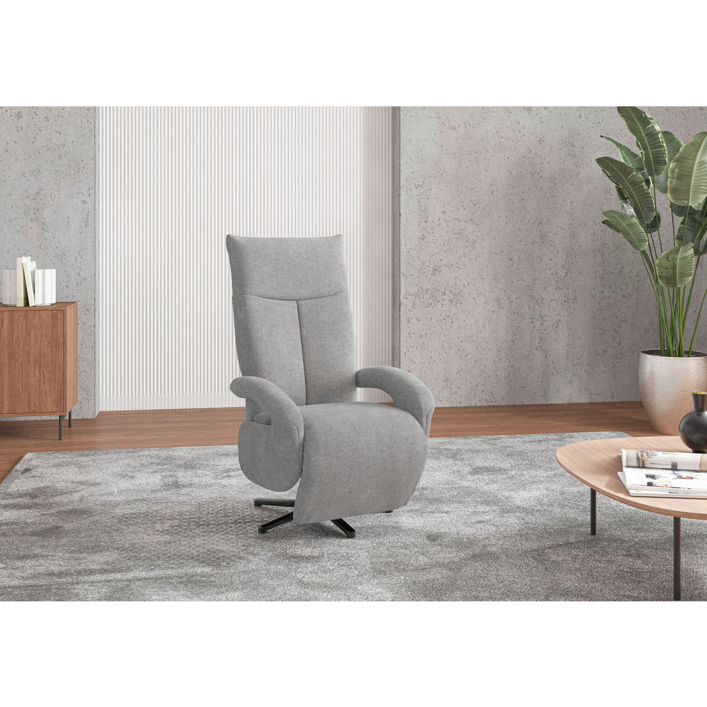 Sit & More KŘESLO, textil, světle šedá 1