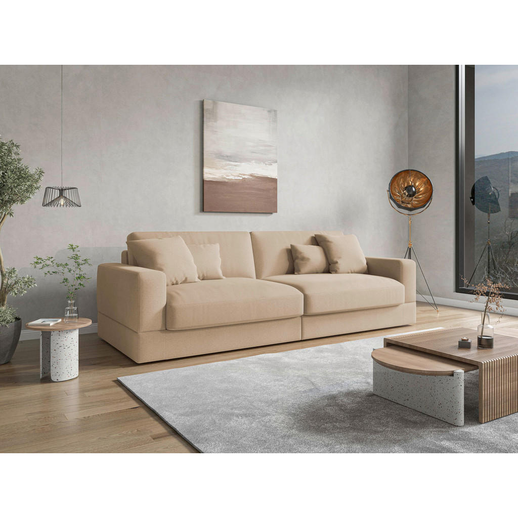 Sit & More POHOVKA BIG SOFA, textil, pískové barvy