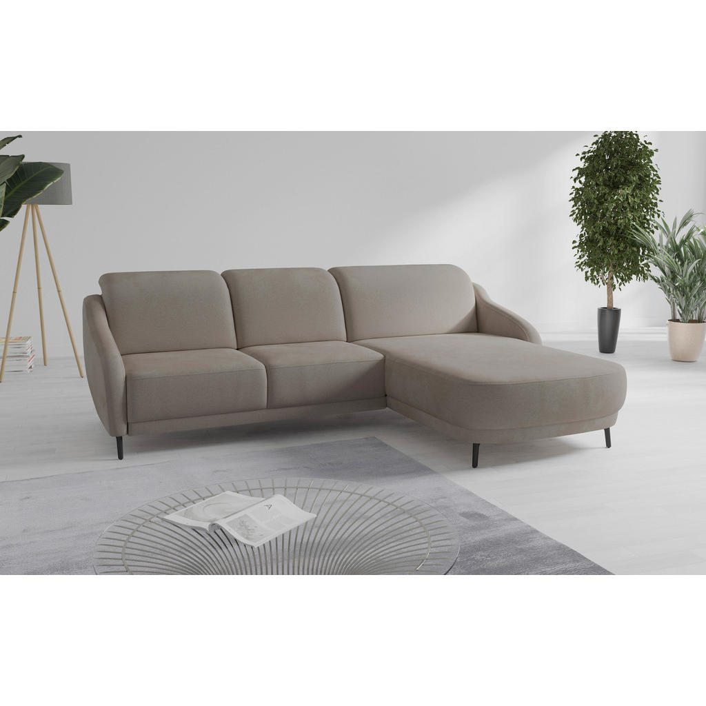 Sit & More ROHOVÁ SEDAČKA, textil, barvy lískového ořechu