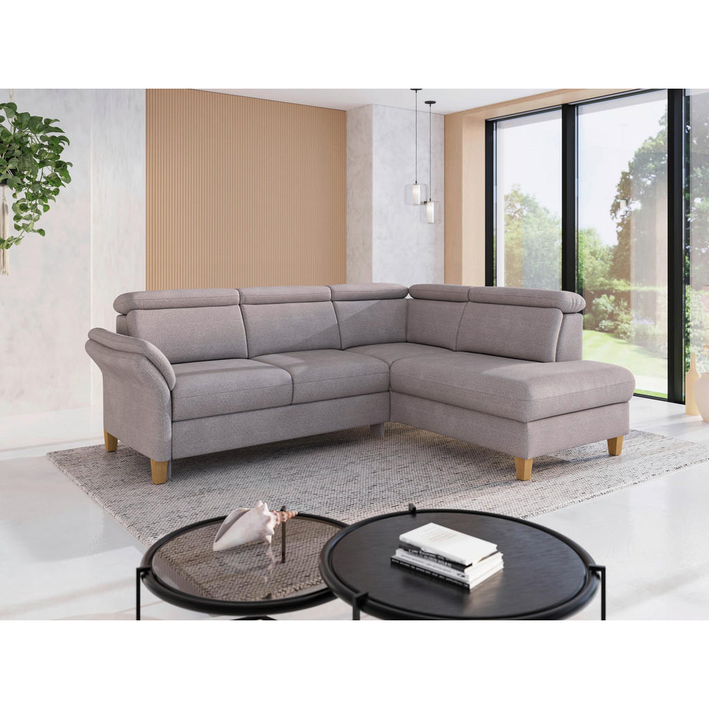Sit & More ROHOVÁ SEDAČKA, textil, barvy stříbra