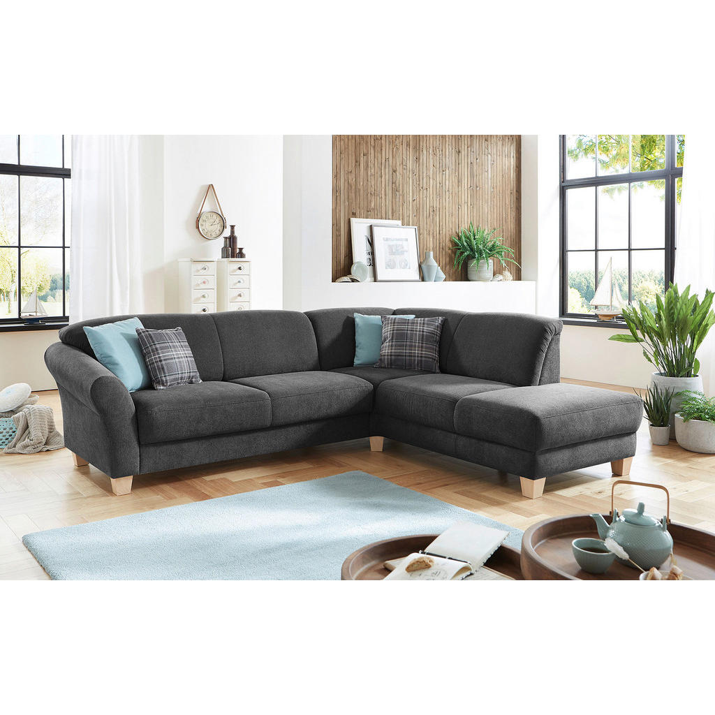 Sit & More ROHOVÁ SEDAČKA, textil, černá 1