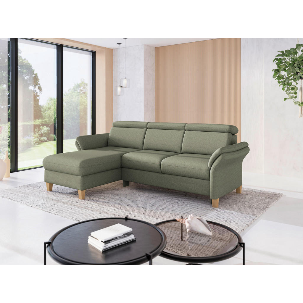 Sit & More ROHOVÁ SEDAČKA, textil, olivově zelená
