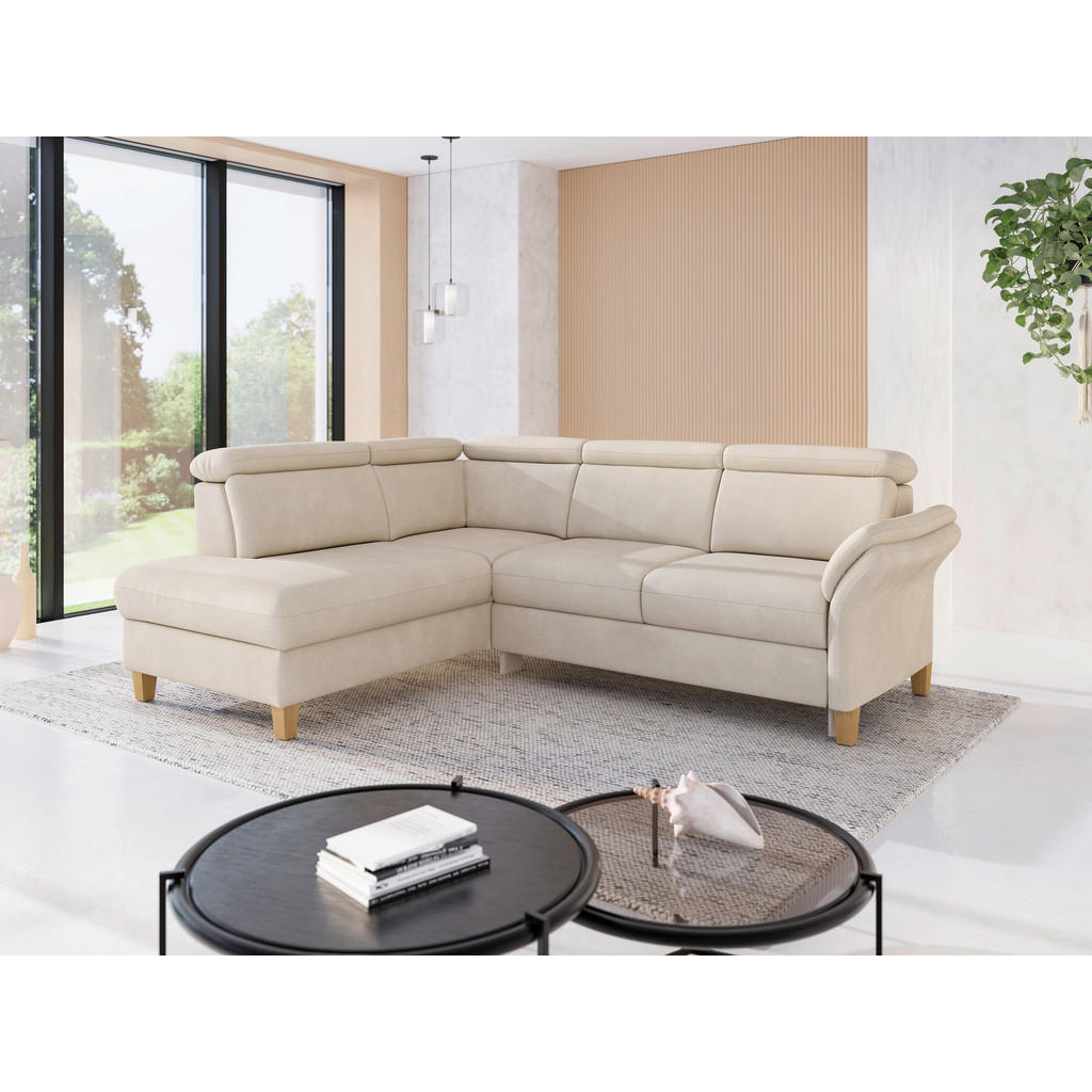 Sit & More ROHOVÁ SEDAČKA, textil, pískové barvy