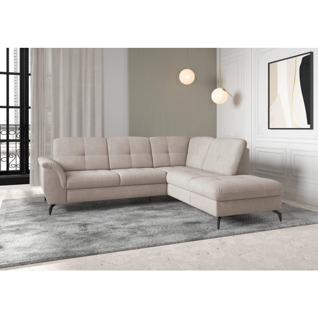 Sit & More ROHOVÁ SEDAČKA, textil, šedobéžová 2