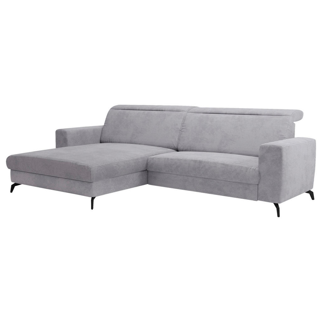 Sit & More ROHOVÁ SEDAČKA, textil, světle šedá 1