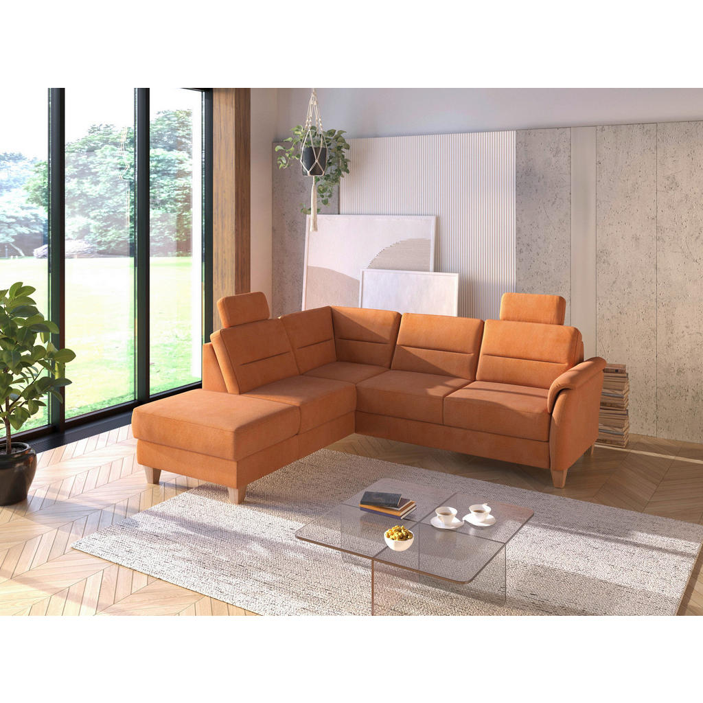 Sit & More ROHOVÁ SEDAČKA, textil, terracotta