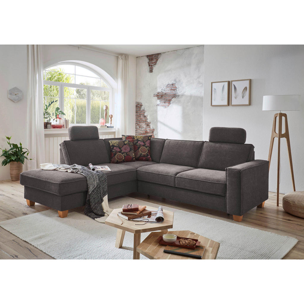 Sit & More ROHOVÁ SEDAČKA, textil, tmavě šedá 1