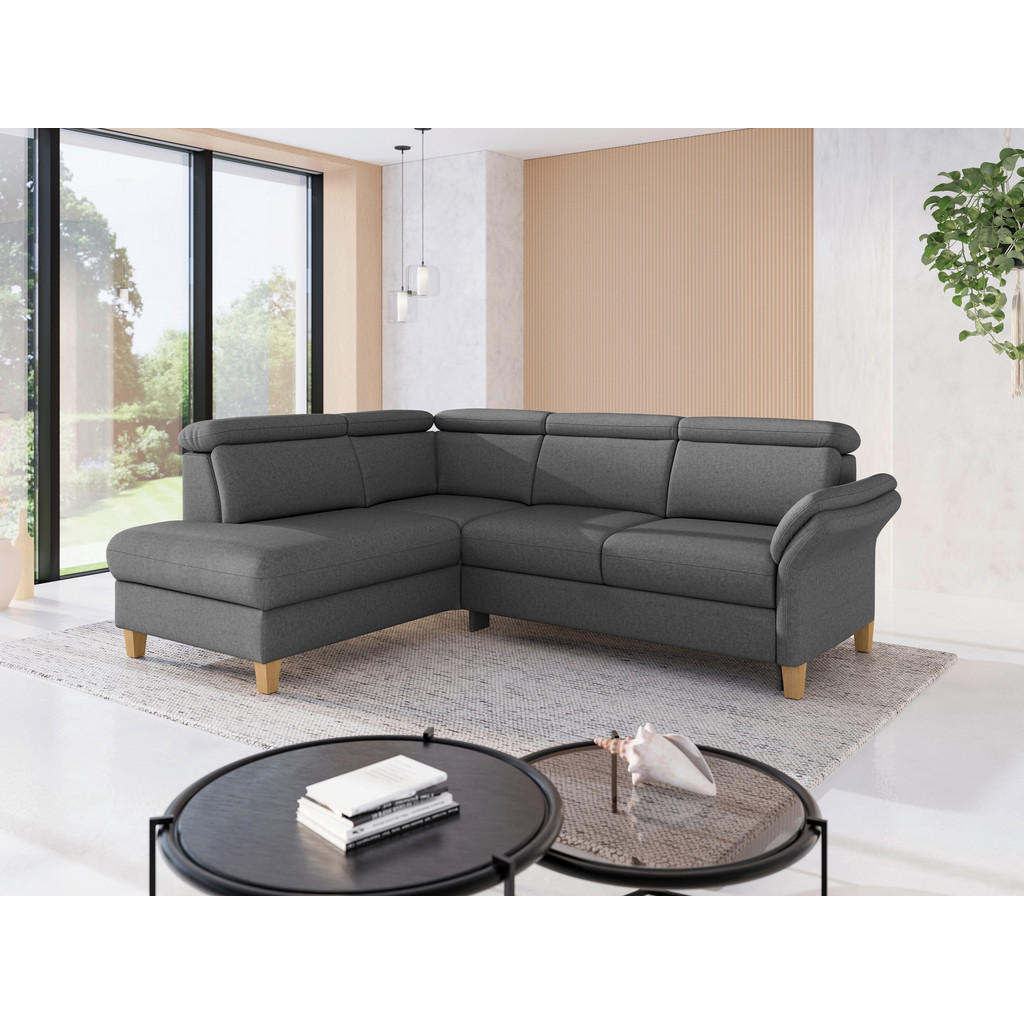 Sit & More ROHOVÁ SEDAČKA, textil, tmavě šedá