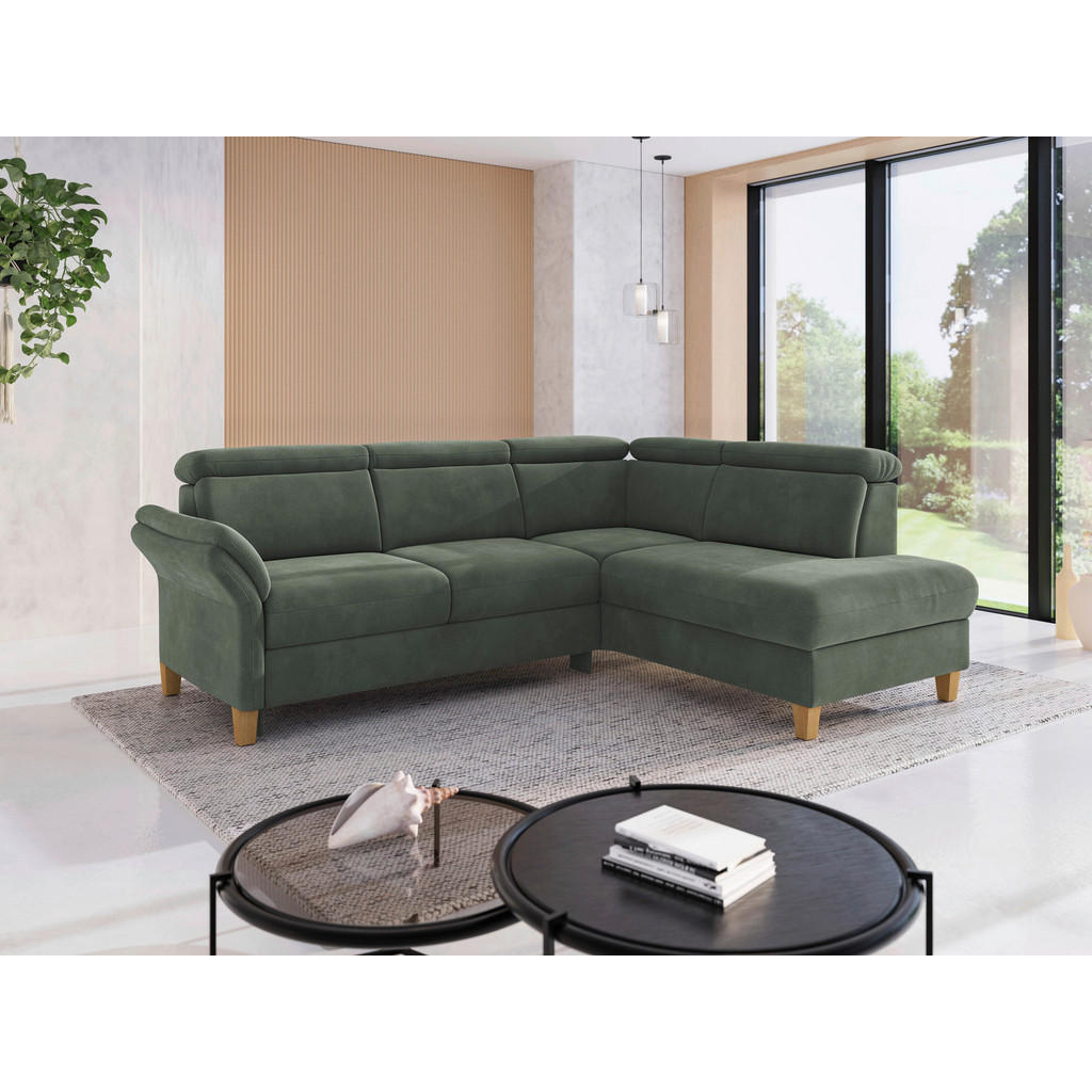 Sit & More ROHOVÁ SEDAČKA, textil, tmavě zelená 1