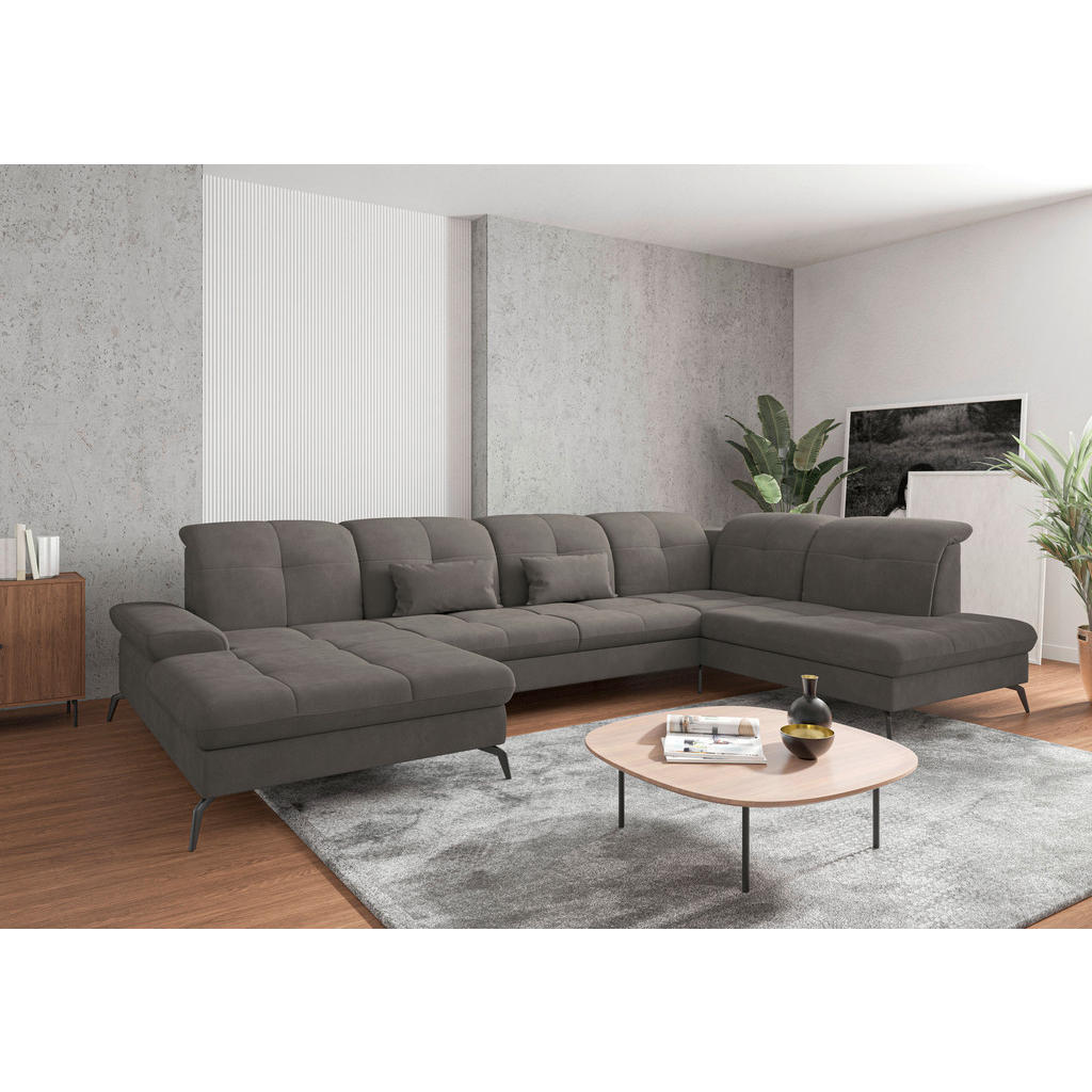 Sit & More SEDACÍ SOUPRAVA, textil, barvy grafitu 1