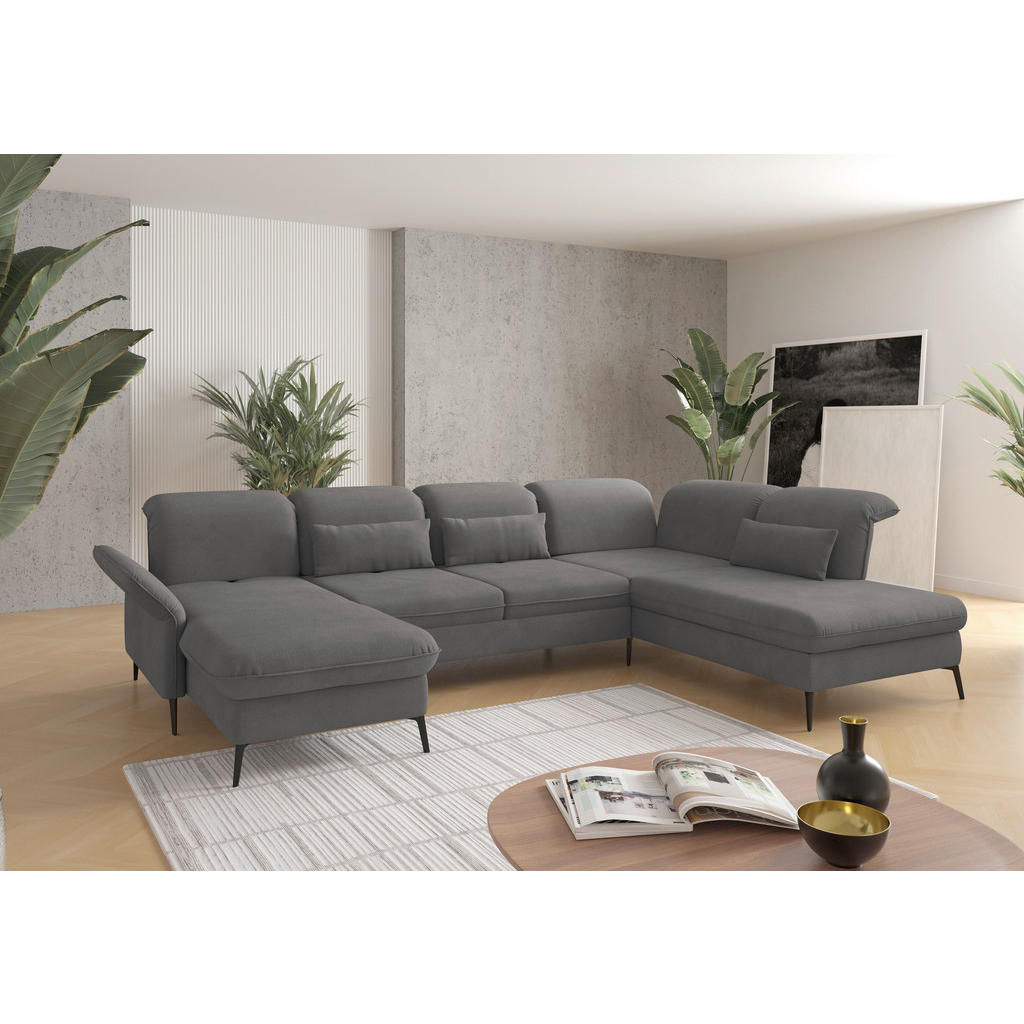 Sit & More SEDACÍ SOUPRAVA, textil, šedá 3