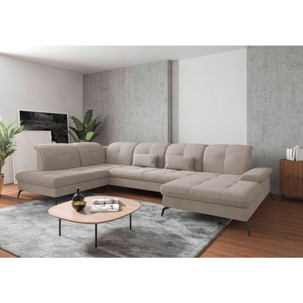 Sit & More SEDACÍ SOUPRAVA, textil, šedobéžová 2