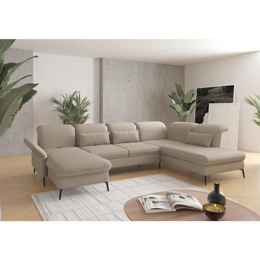 Sit & More SEDACÍ SOUPRAVA, textil, šedohnědá 2