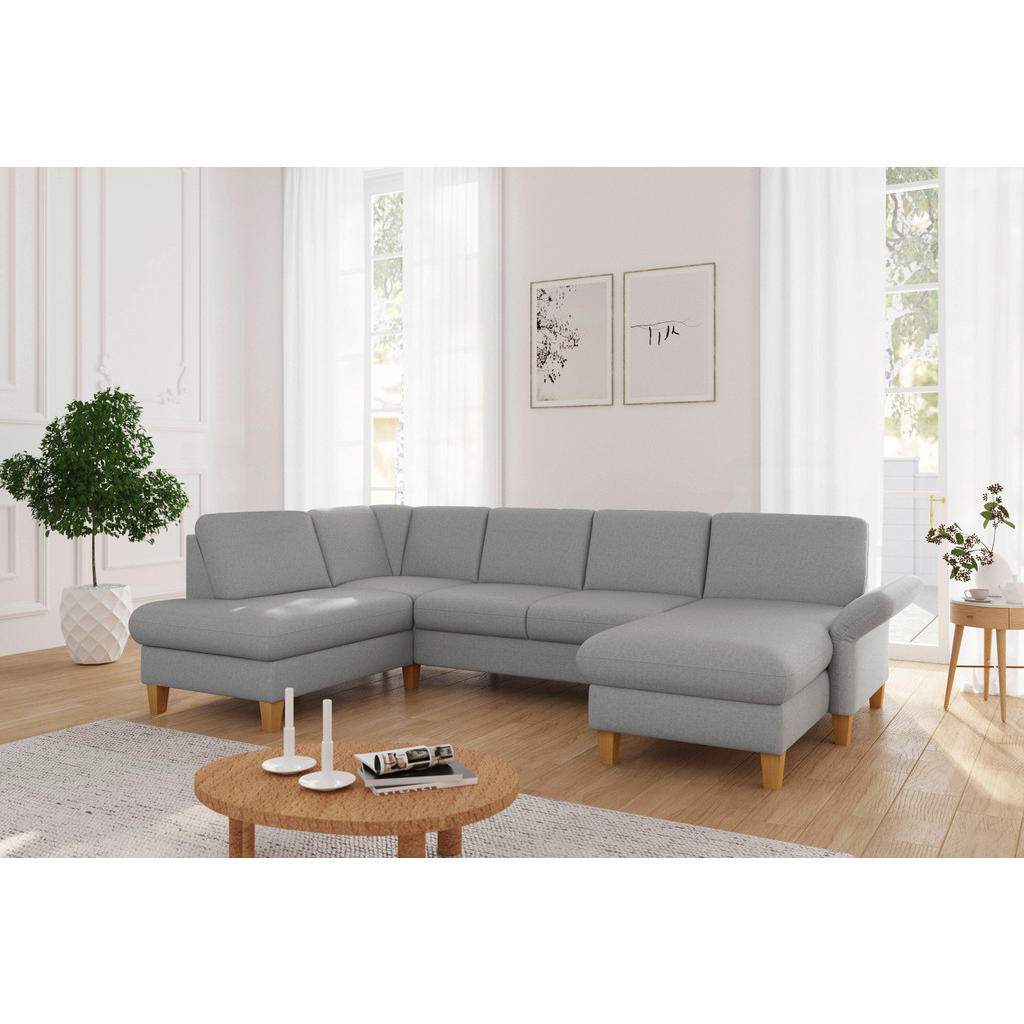 Sit & More SEDACÍ SOUPRAVA, textil, světle šedá 2