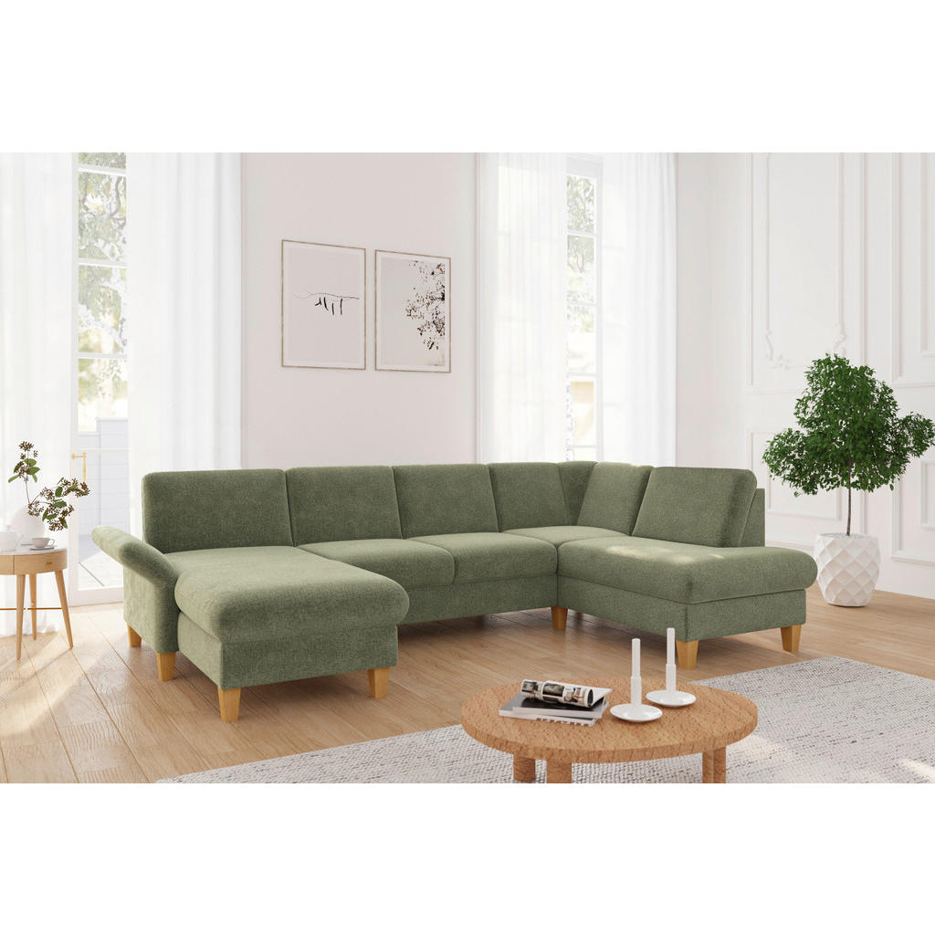 Sit & More SEDACÍ SOUPRAVA, textil, světle zelená 2