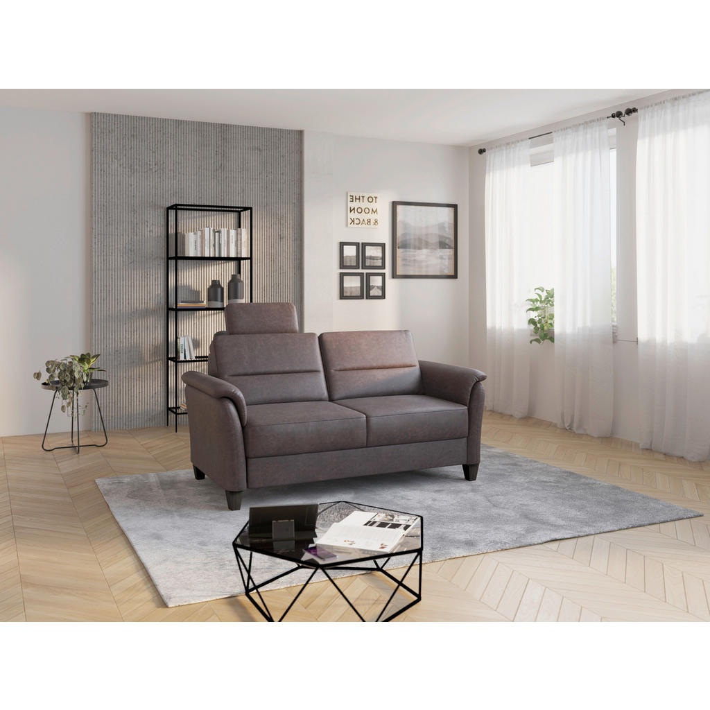 Sit & More TŘÍMÍSTNÁ POHOVKA, textil, hnědá 1