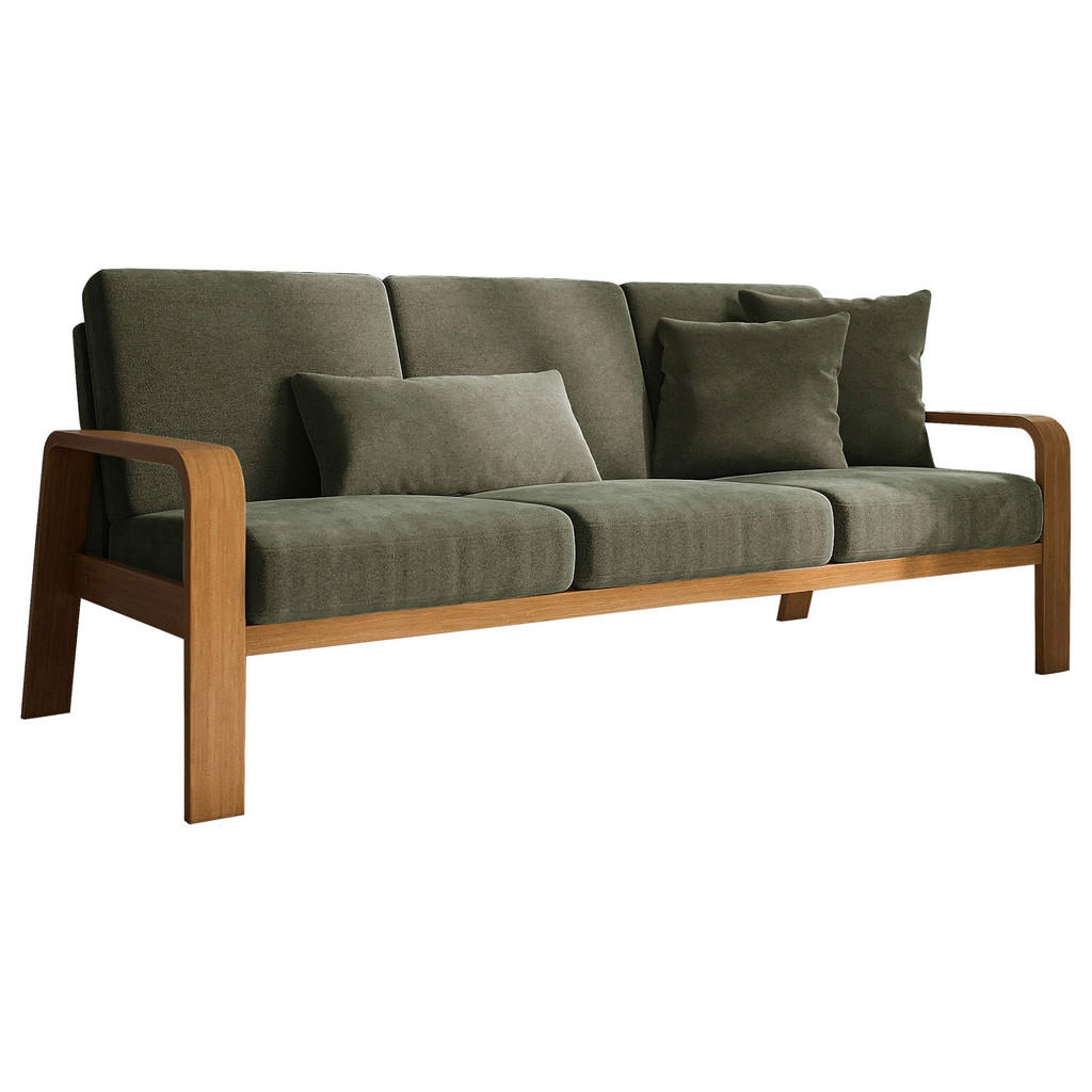 Sit & More TŘÍMÍSTNÁ POHOVKA, textil, olivově zelená 1