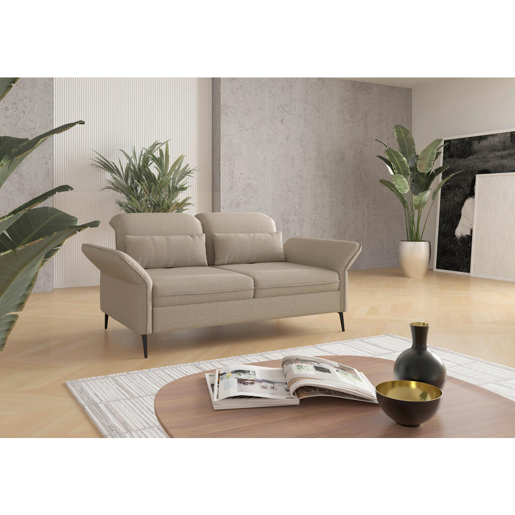 Sit & More TŘÍMÍSTNÁ POHOVKA, textil, šedohnědá 2