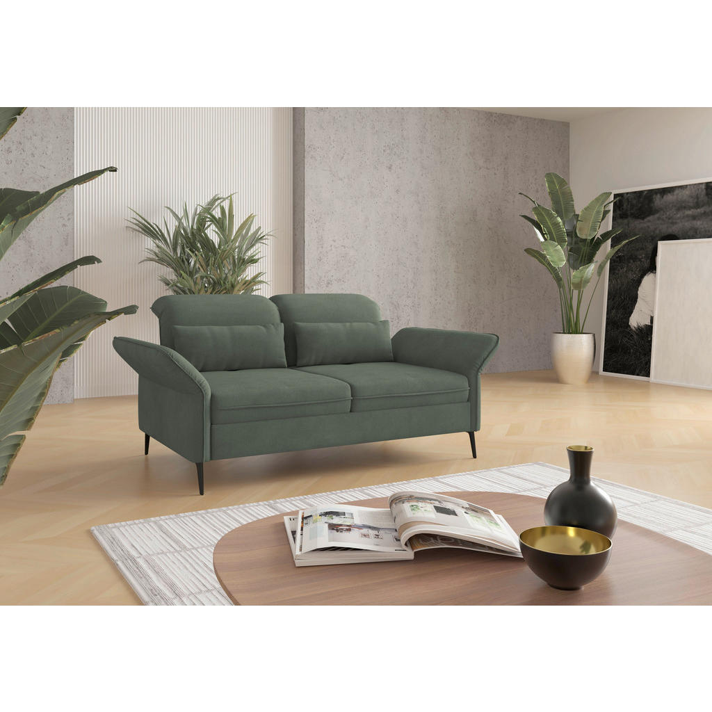 Sit & More TŘÍMÍSTNÁ POHOVKA, textil, zelená
