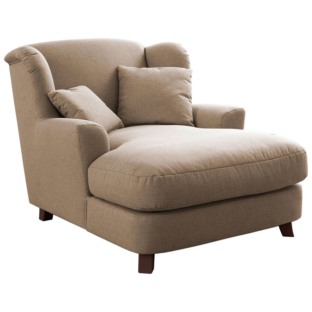 Sit & More XXL KŘESLO, textil, béžová