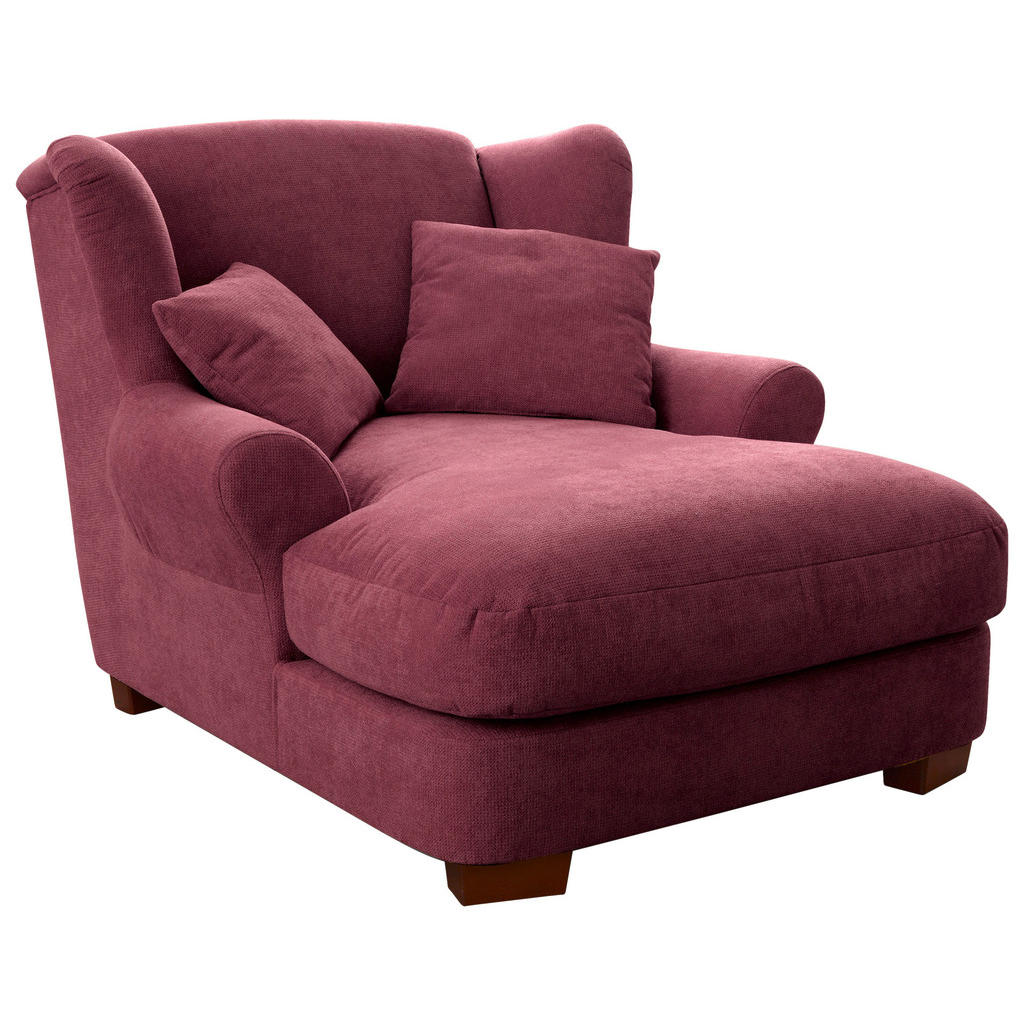 Sit & More XXL KŘESLO, textil, tmavě červená