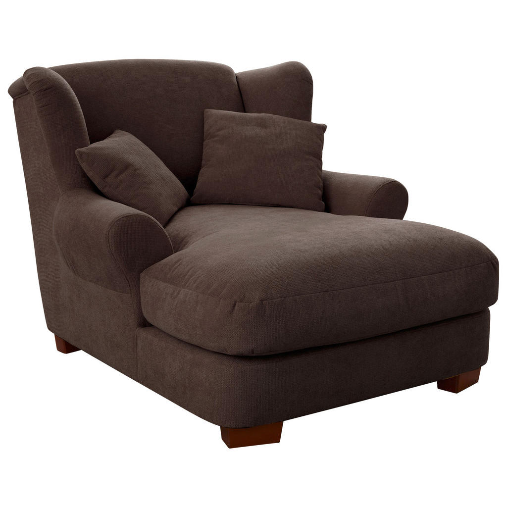 Sit & More XXL KŘESLO, textil, tmavě hnědá