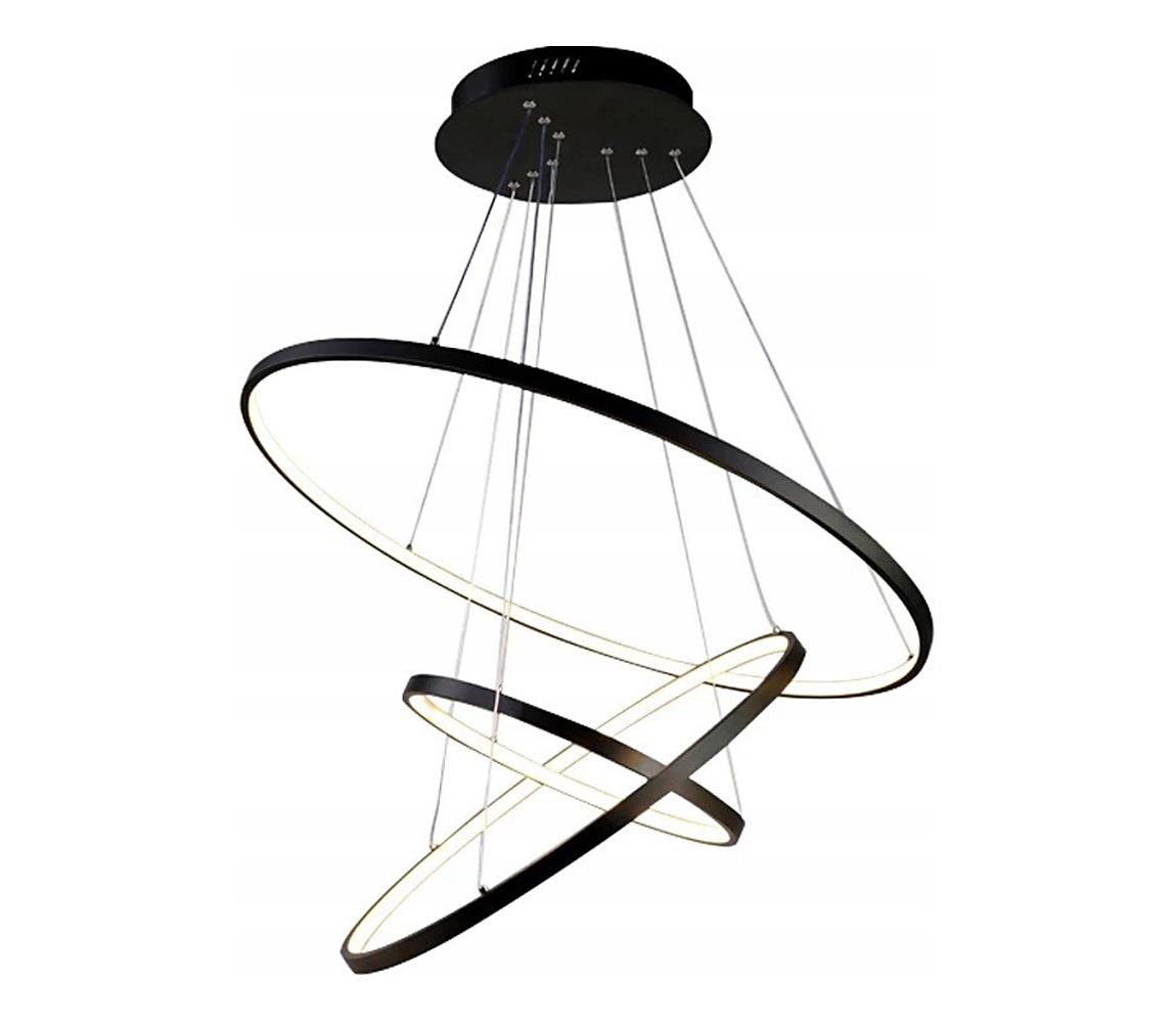 SmartLED LED Lustr na lanku LED/90W/230V pr. 80 cm černá 6267
