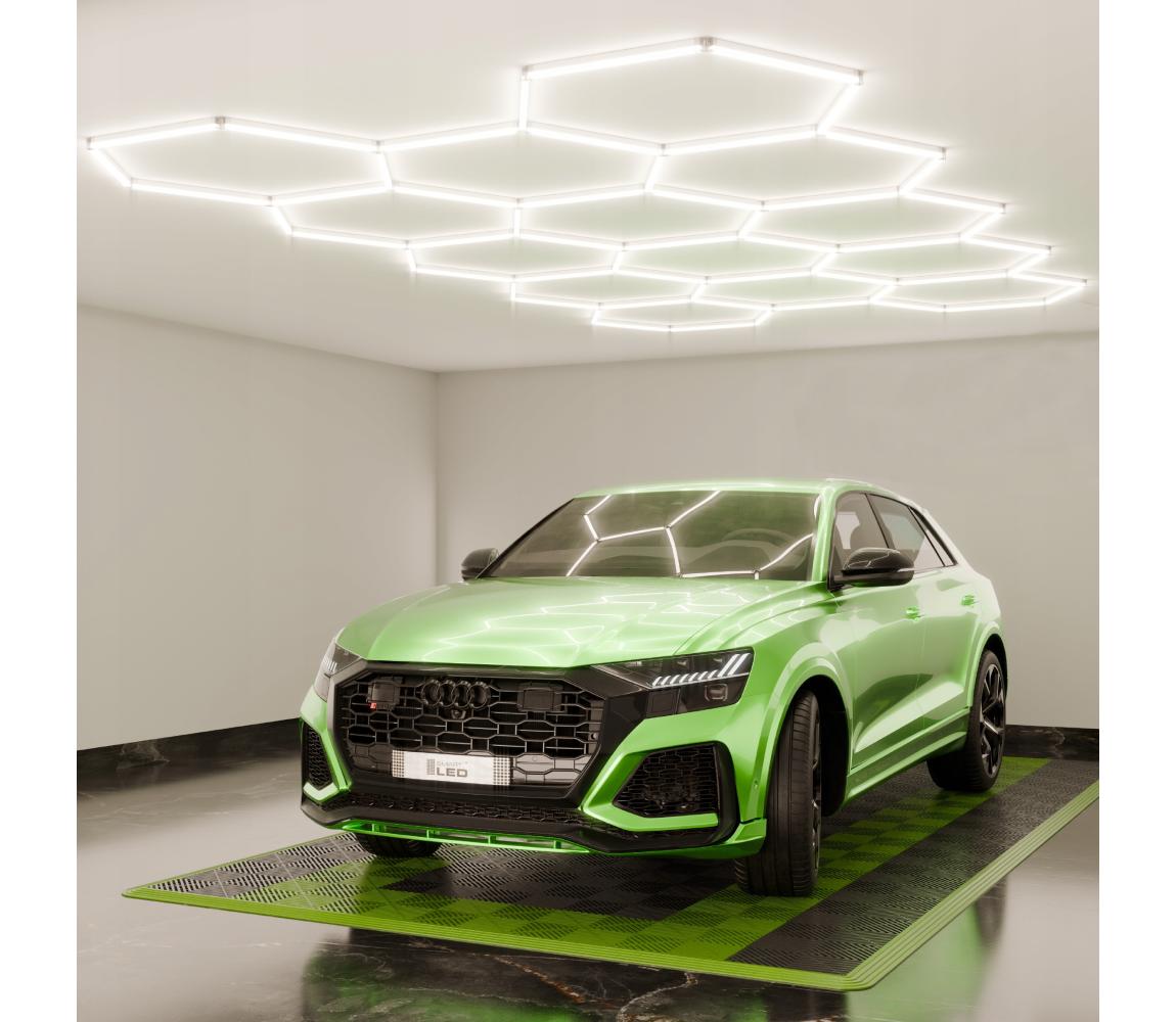 SmartLED LED Stm stropní svítidlo HEXAGON LED/570W/85-265V 5000K CRI 90 IP54 bílá 5421