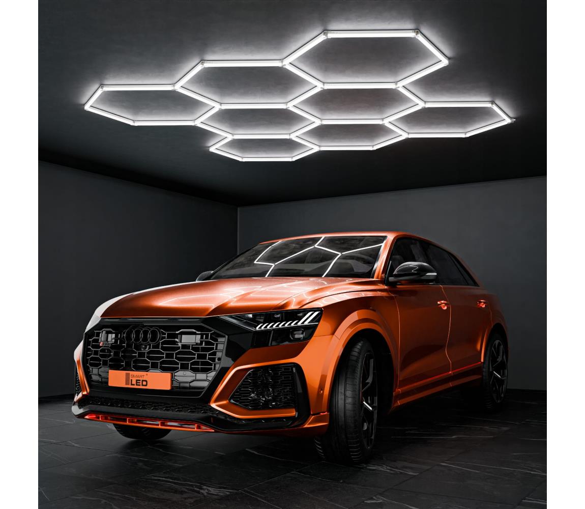 SmartLED LED Stropní svítidlo LED/350W/85-265V 6500K 313x298 cm CRI 90 IP44 bílá 5402