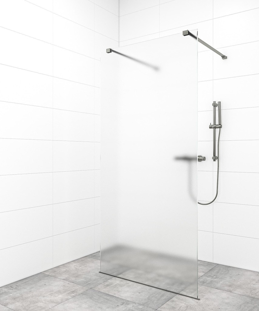 Sprchová zástěna Walk-in 80 cm SAT v barvě profilu Gun metal SATBWI80MSZAVGM SATBWI80MSZAVGM