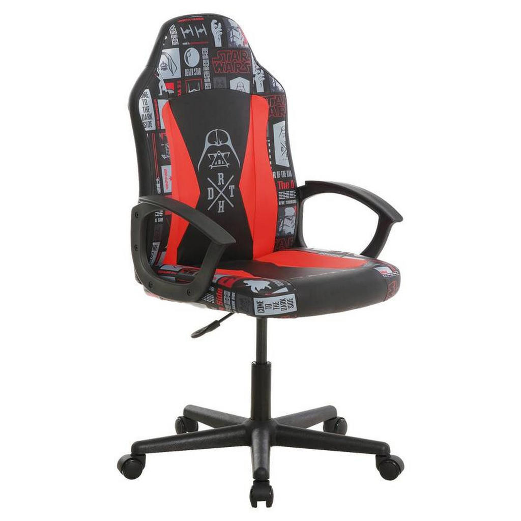 Star Wars HERNÍ ŽIDLE, vzhled kůže, červená, černá