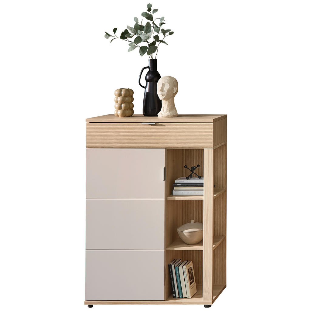 Stylife KOMODA, barvy dubu, kašmírová, 80/119/38 cm