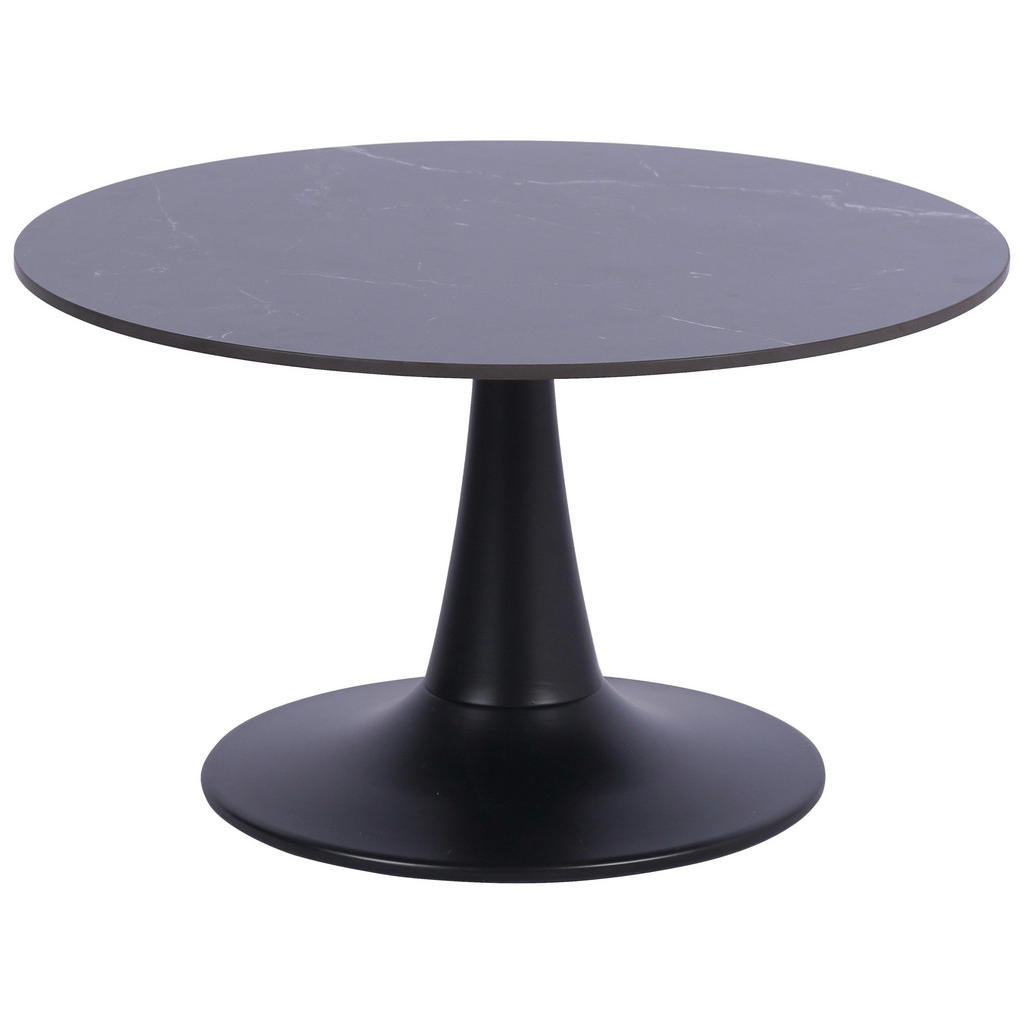 Stylife KONFERENČNÍ STOLEK, černá, kov, keramika, 70/70/40 cm