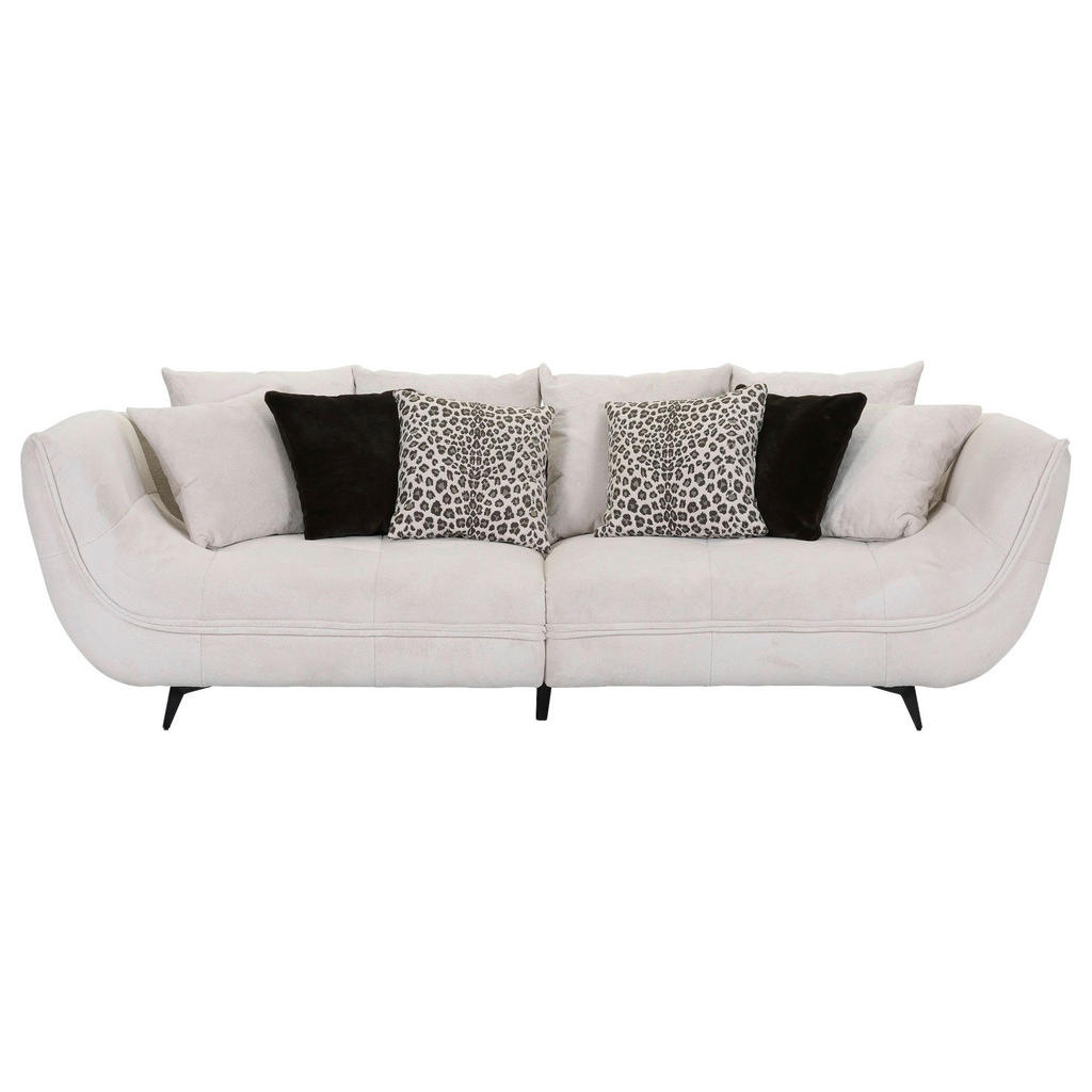 Stylife POHOVKA BIG SOFA, textil, krémová, černá, bílá