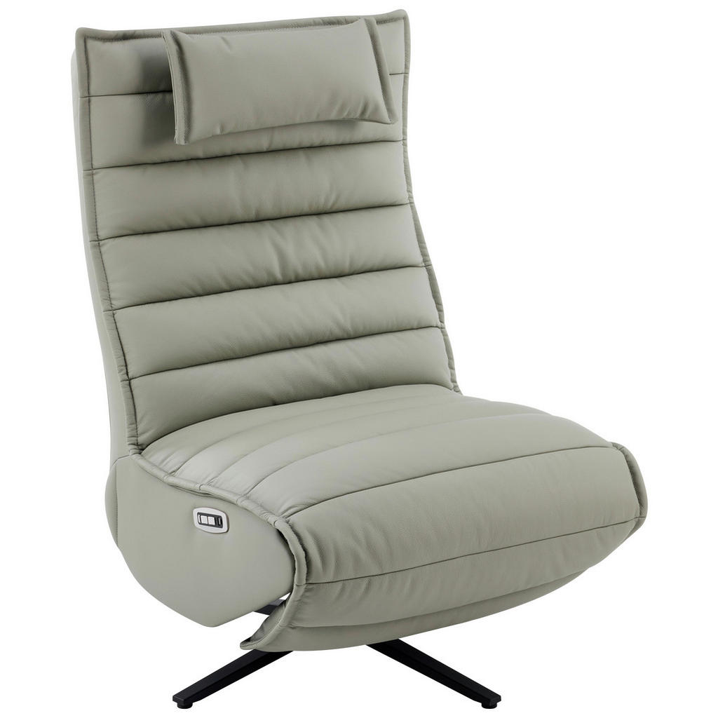 Stylife RELAXAČNÍ KŘESLO, kov, textil, kůže, šedá, černá