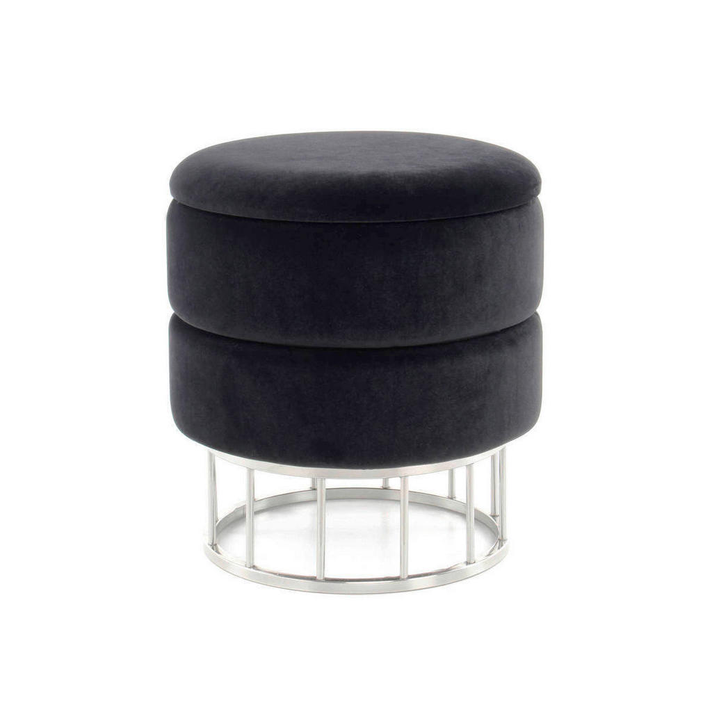 TABURET, kov, plast, textil, kompozitní dřevo, 1