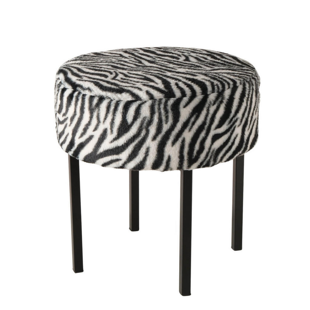 TABURET, kov, textil, 44/44/43 cm