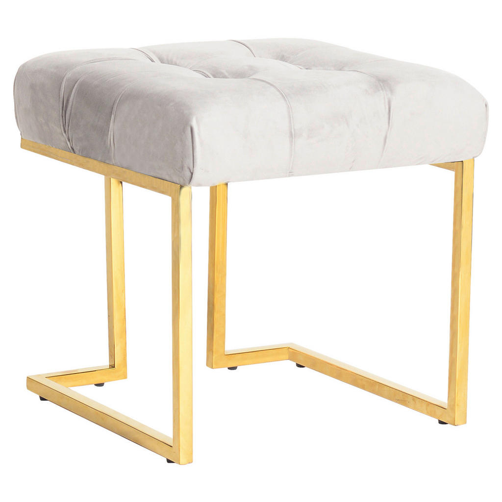 TABURET, kov, textil, 48/48/48 cm 1