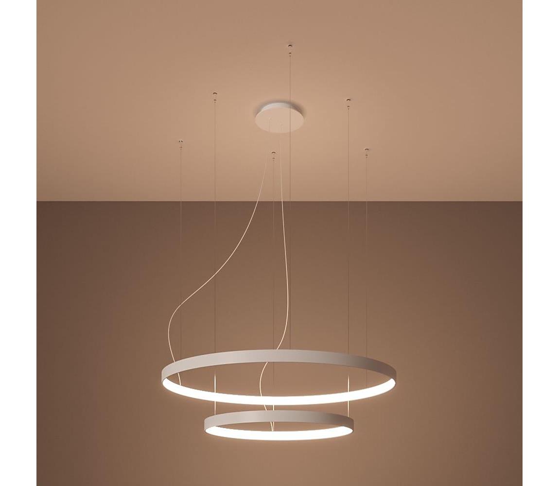 Thoro TH.176 - LED Lustr na lanku RIO LED/80W/230V CRI90 3000K bílá TH.176