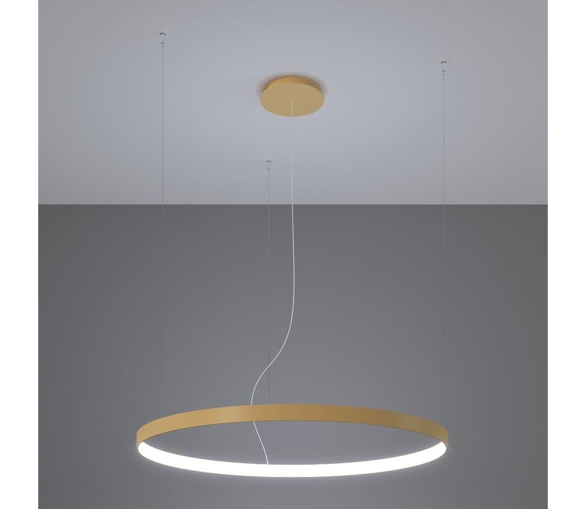 Thoro TH.217 - LED Lustr na lanku RIO LED/30W/230V CRI95 4000K pr. 55 cm zlatá TH.217