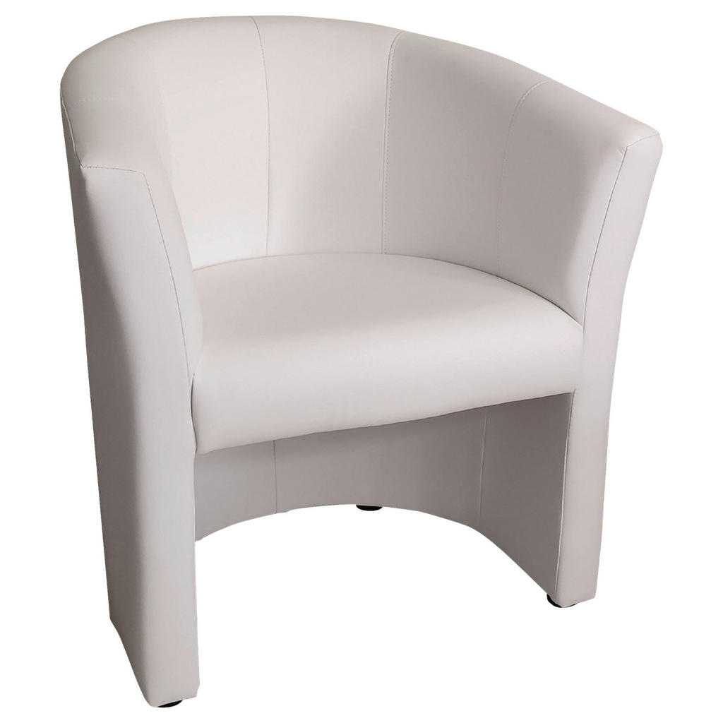 Ti'me KŘESLO, textil, bílá