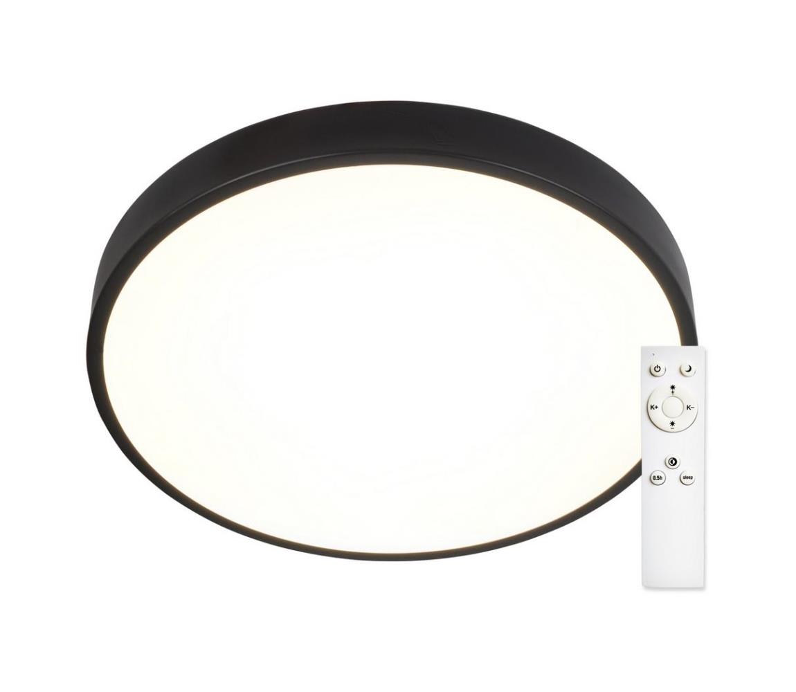 Top Light Metal 40C RC -LED Stmívatelné stropní svítidlo LED/51W/230V + DO černá Metal 40C RC
